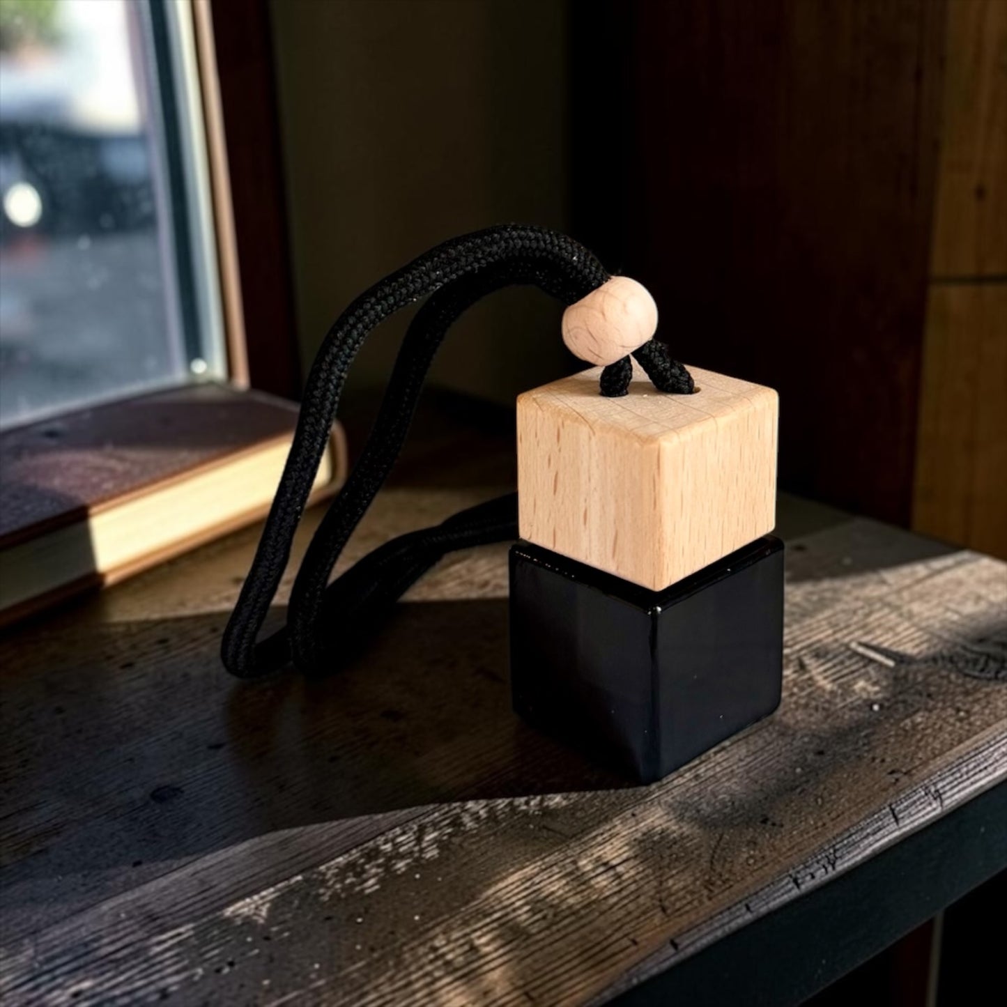 Steady Hand Car Diffuser | Masculine Mahogany Teakwood Car Freshener | Father’s Day Gift for Dad